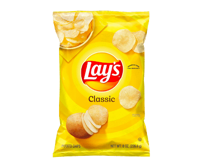 Delicious Lay's Potato Chips, Classic, 8 oz Bag
