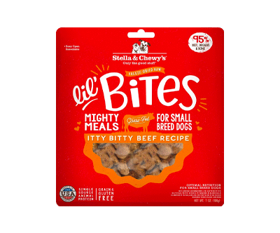 Stella & Chewy&rsquo;s Freeze-Dried Raw Lil&rsquo; Bites Itty Bitty Beef Recipe Small Breed Dog Food, 7 oz. Bag (Beef)